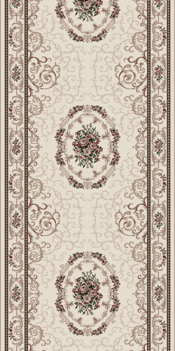 Ковер D066 - CREAM - Дорожка - коллекция COLIZEY