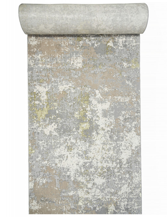 Ковер F163 - CREAM-GREEN - Дорожка - коллекция LIMAN