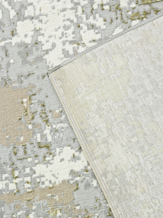 Ковер F163 - CREAM-GREEN - Дорожка - коллекция LIMAN