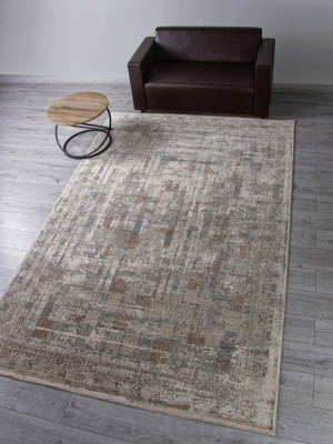 Ковер G078J2 - D.GREY / BEIGE - Прямоугольник - коллекция ROYAL
