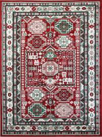Ковер DARGA ( ДАРГА ) F667 - RED - CREAM