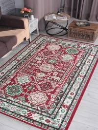 Ковер DARGA ( ДАРГА ) F667 - RED - CREAM