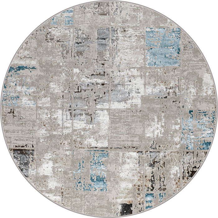 Ковер 37890A daire BLUE FLS / BEIGE FLS