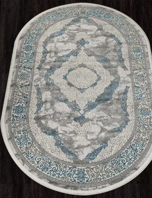 Ковер 26491B - CREAM / GRY - Овал - коллекция MARMARIS