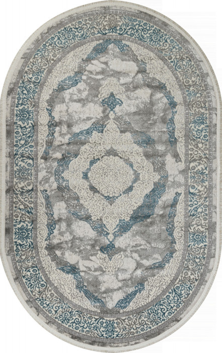 Ковер 26491B - CREAM / GRY - Овал - коллекция MARMARIS