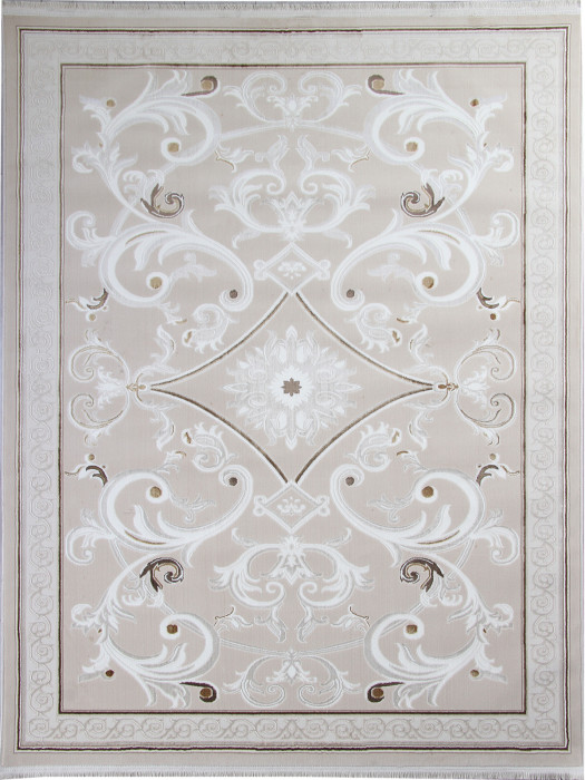 Ковер B269A - L.BEIGE / CREAM FDY - Прямоугольник - коллекция ZARINA