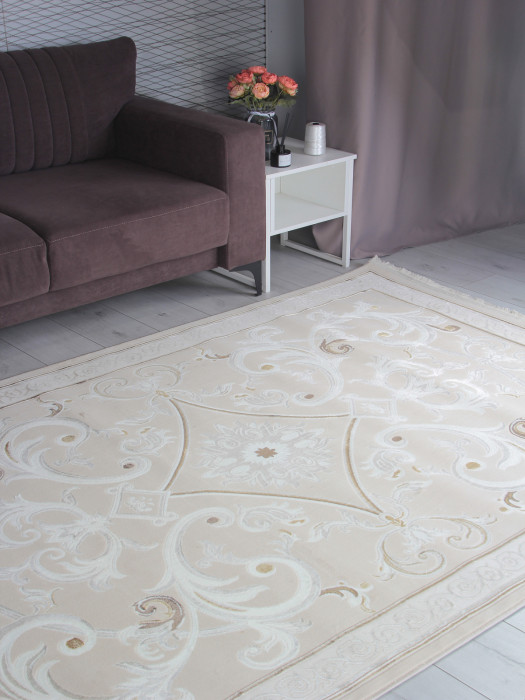Ковер B269A - L.BEIGE / CREAM FDY - Прямоугольник - коллекция ZARINA