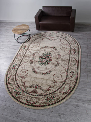 Ковер D066 - CREAM - Овал - коллекция COLIZEY
