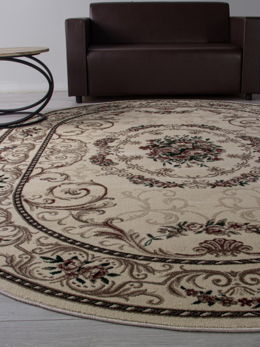 Ковер D066 - CREAM - Овал - коллекция COLIZEY