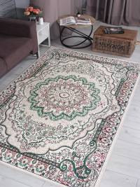 Ковер DARGA ( ДАРГА ) F670 - CREAM - GREEN