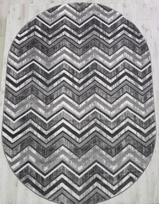 Ковер 36427X oval SILVER / SILVER