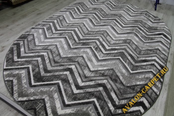 Ковер 36427X oval SILVER / SILVER