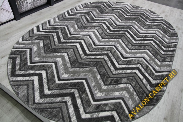 Ковер 36427X oval SILVER / SILVER