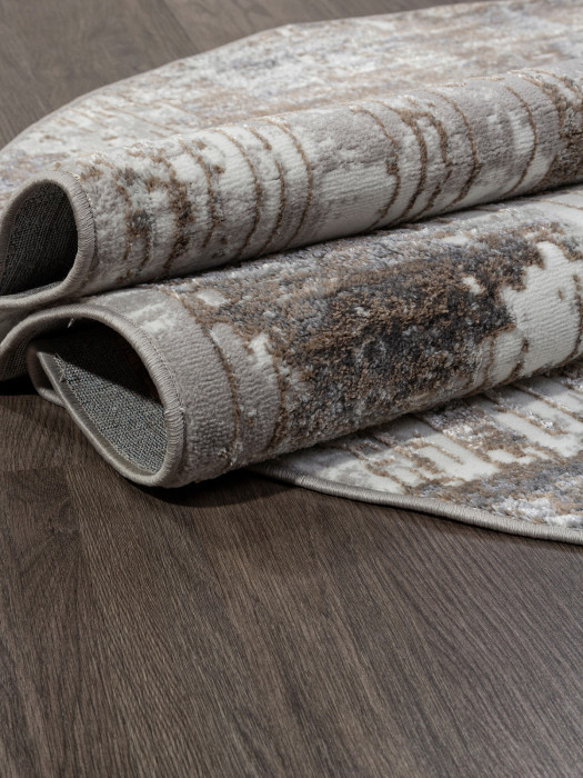Ковер 06735B - CREAM HB / GREY - Овал - коллекция PARADIZE