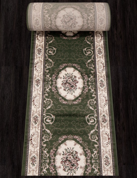 Ковер D066 - GREEN - Дорожка - коллекция COLIZEY