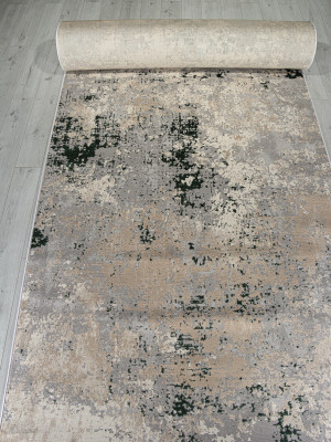 Ковер F163 - GRAY-GREEN - Дорожка - коллекция LIMAN