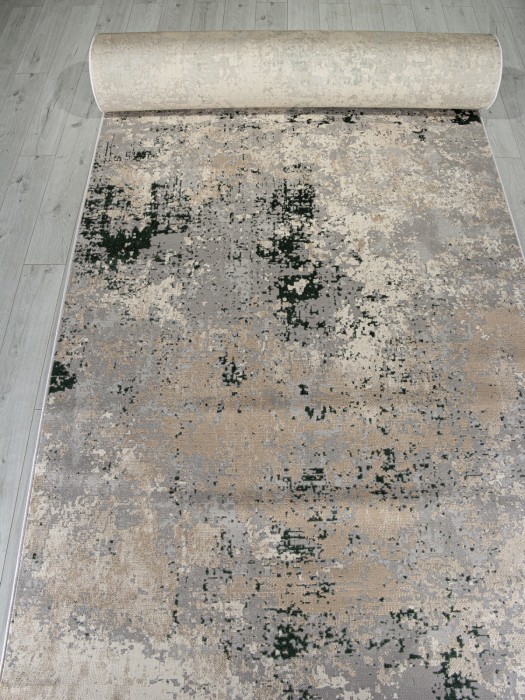 Ковер F163 - GRAY-GREEN - Дорожка - коллекция LIMAN