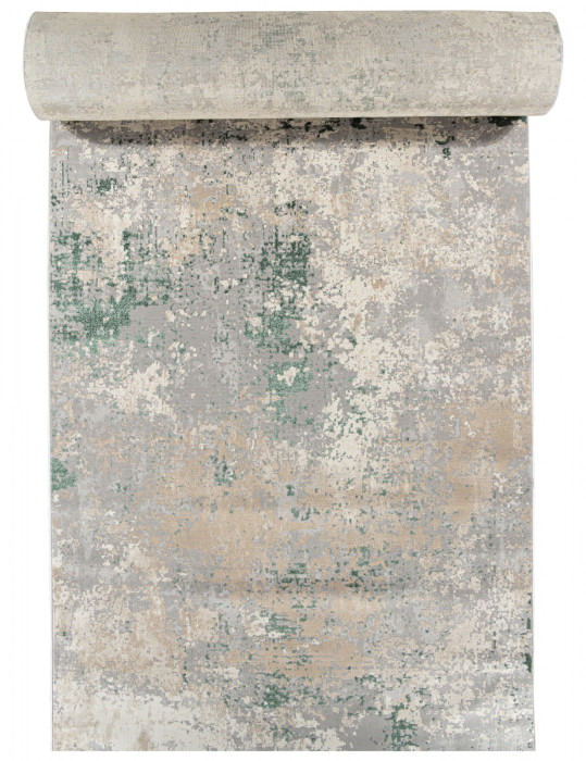 Ковер F163 - GRAY-GREEN - Дорожка - коллекция LIMAN