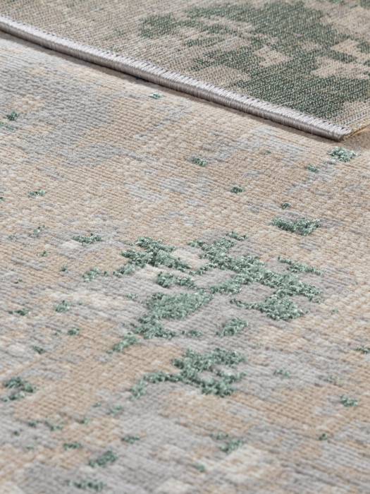 Ковер F163 - GRAY-GREEN - Дорожка - коллекция LIMAN