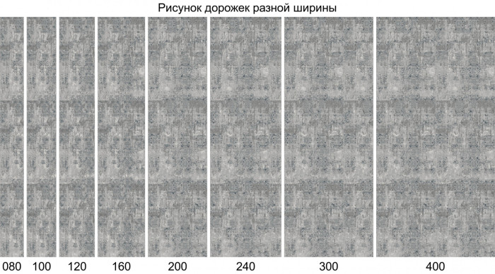 Ковер F281 - GRAY - Дорожка - коллекция PALERMO