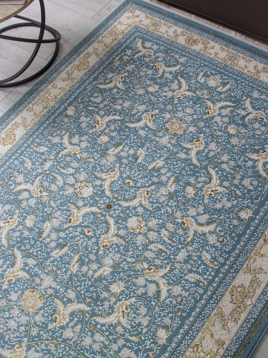 Ковер M101B - BLUE / BLUE - Прямоугольник - коллекция ZARINA