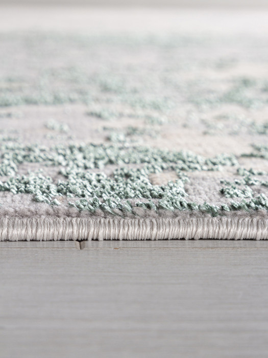 Ковер F163 - GRAY-GREEN - Прямоугольник - коллекция LIMAN