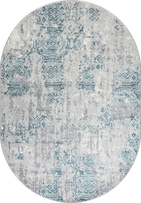 Ковер F281 - GRAY - Овал - коллекция PALERMO