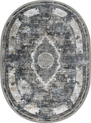 Ковер 38713B oval BLUE/WHITE