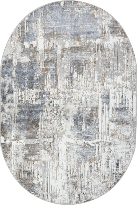 Ковер 06735B - L.BLUE / GREY - Овал - коллекция PARADIZE