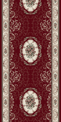 Ковер D066 - RED - Дорожка - коллекция COLIZEY