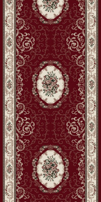 Ковер D066 - RED - Дорожка - коллекция COLIZEY