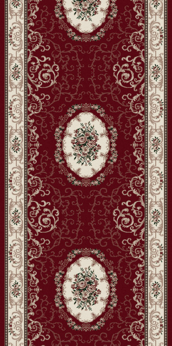 Ковер D066 - RED - Дорожка - коллекция COLIZEY