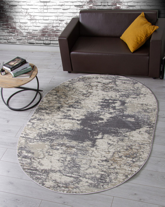 Ковер D734 - BEIGE - Овал - коллекция ATLANTIS