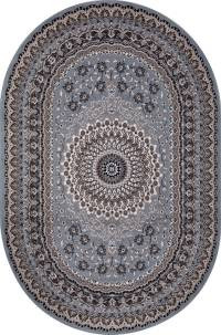 Ковер SIERRA ( СИЕРРА ) D504 - BLUE-BROWN 2 ( Овал )