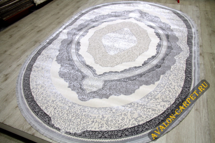 Ковер 36845A oval L.GREY / L.GREY