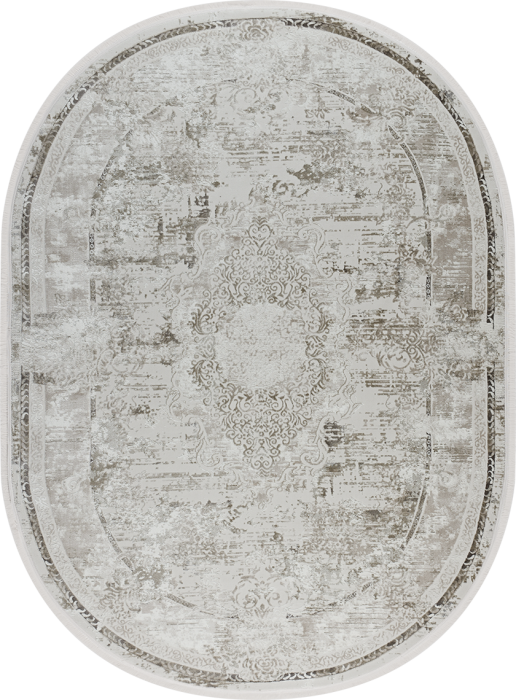 Ковер 38713B oval L.BEIGE / BEIGE
