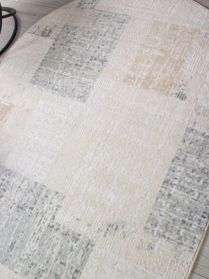 Ковер F387 - BEIGE - Овал - коллекция CUBA