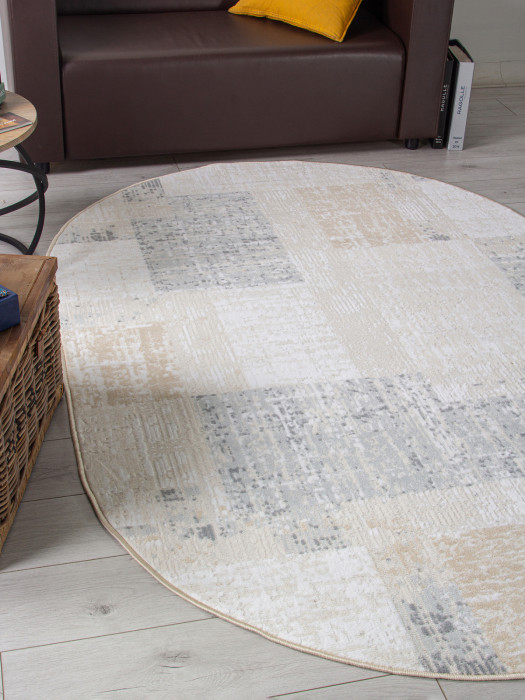 Ковер F387 - BEIGE - Овал - коллекция CUBA
