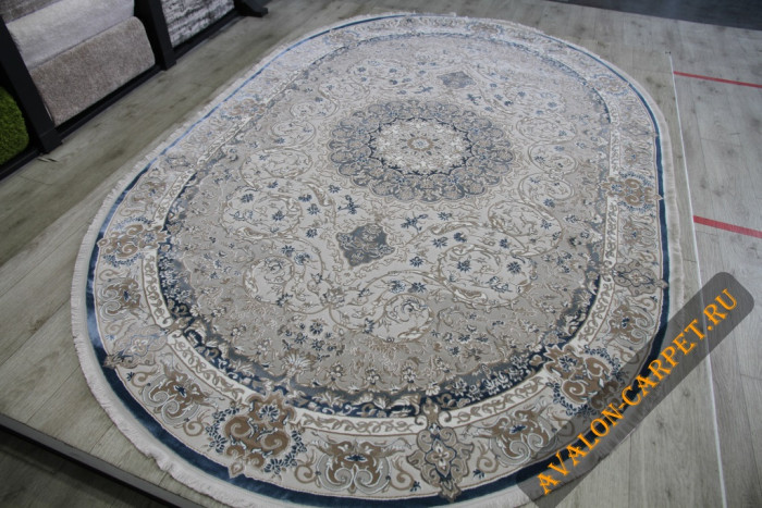 Ковер 36980X oval BLUE / BLUE