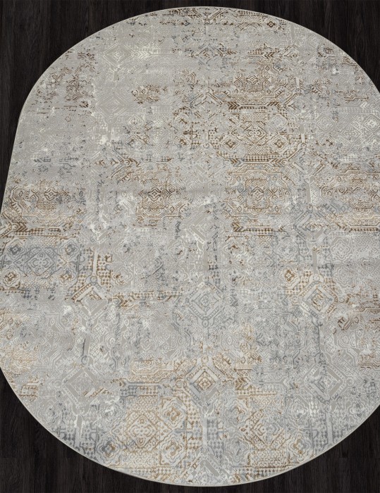 Ковер F281 - GRAY-GREEN - Овал - коллекция PALERMO