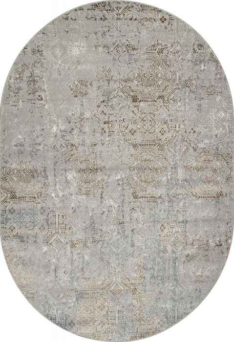 Ковер F281 - GRAY-GREEN - Овал - коллекция PALERMO