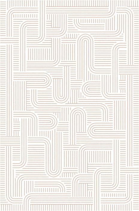 Ковер F621 - NATURAL-BEIGE - Прямоугольник - коллекция MILOS
