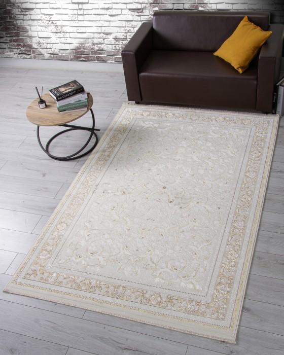 Ковер M101B - CREAM / CREAM - Прямоугольник - коллекция ZARINA