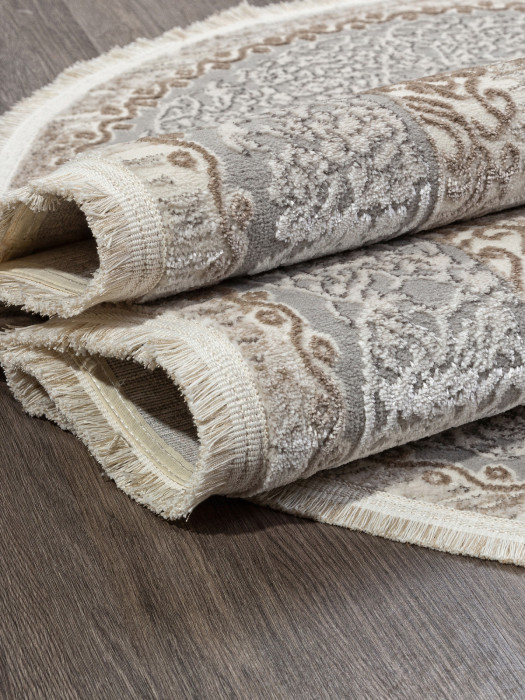 Ковер 26913A - GRY / D.BEIGE - Овал - коллекция MARMARIS