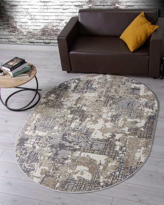 Ковер D737 - CREAM - Овал - коллекция ATLANTIS