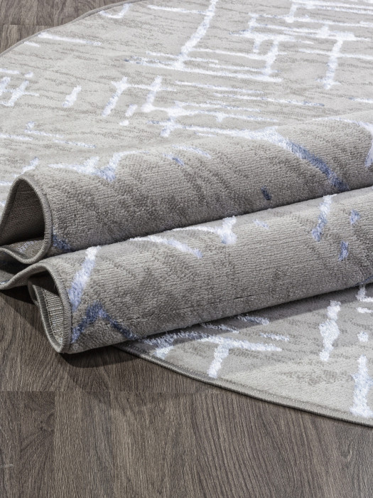 Ковер F164 - GRAY-BLUE - Овал - коллекция LIMAN