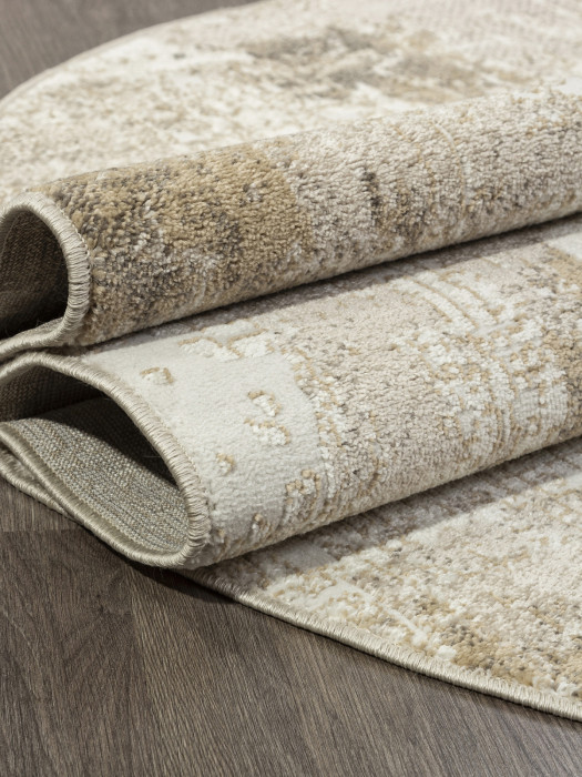 Ковер F218 - BEIGE - Овал - коллекция SIMIRA
