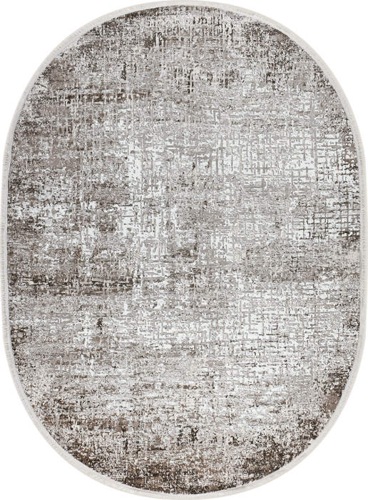 Ковер 38716A oval WHITE / L.BEIGE