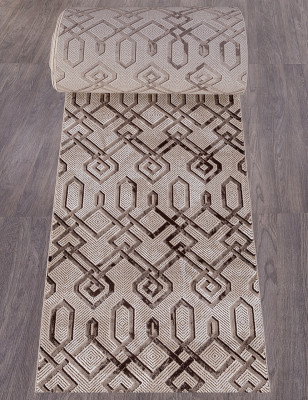 Ковер 04049B - DARK BROWN - Дорожка - коллекция ARMINA