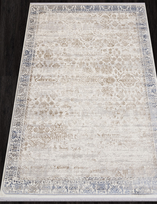 Ковер 07402A - L.BLUE FDY / CREAM FDY - Прямоугольник - коллекция ASADU